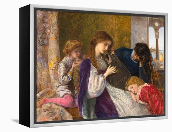 A Music Party, 1864 (Oil on Canvas)-Arthur Hughes-Framed Premier Image Canvas