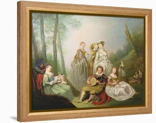 A Musical Family-Philippe Mercier-Framed Premier Image Canvas