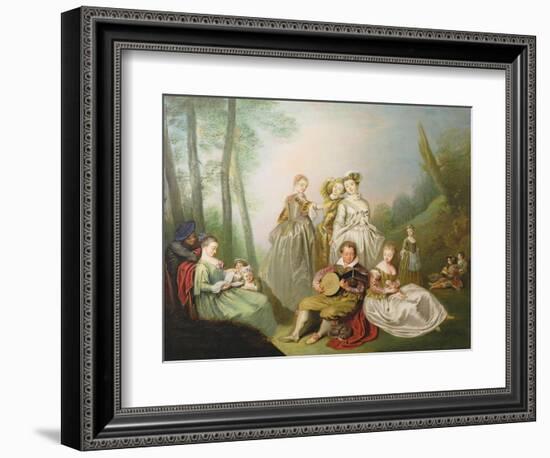 A Musical Family-Philippe Mercier-Framed Giclee Print