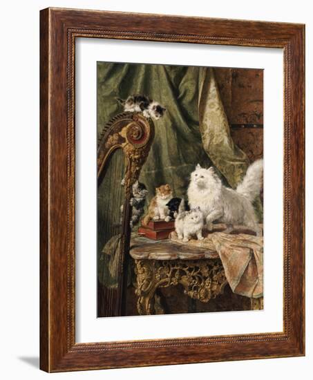 A Musical Interlude, 1897-Henriette Ronner-Knip-Framed Giclee Print