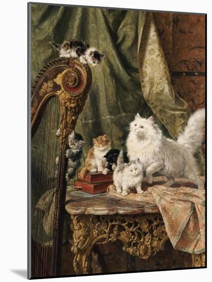 A Musical Interlude, 1897-Henriette Ronner-Knip-Mounted Giclee Print