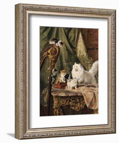 A Musical Interlude, 1897-Henriette Ronner-Knip-Framed Giclee Print