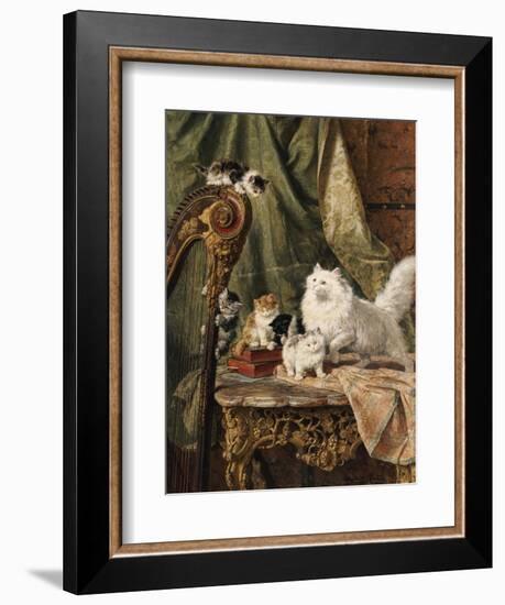 A Musical Interlude, 1897-Henriette Ronner-Knip-Framed Giclee Print