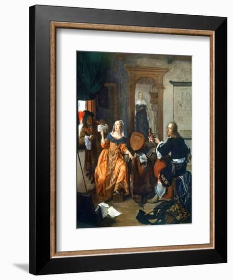 A Musical Party, 1659-Gabriel Metsu-Framed Giclee Print