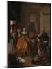 A Musical Party, 1659-Gabriel Metsu-Mounted Giclee Print