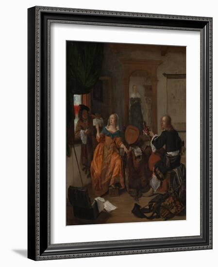 A Musical Party, 1659-Gabriel Metsu-Framed Giclee Print