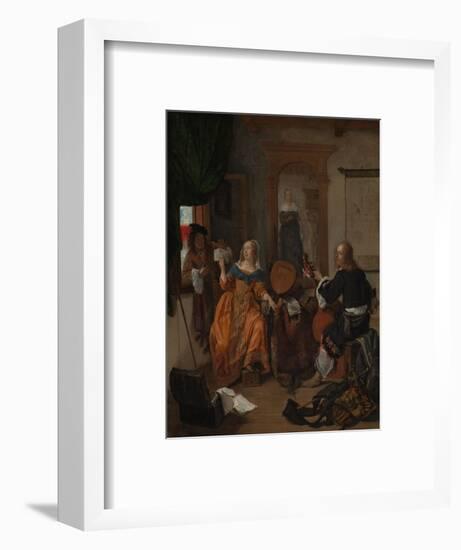 A Musical Party, 1659-Gabriel Metsu-Framed Giclee Print