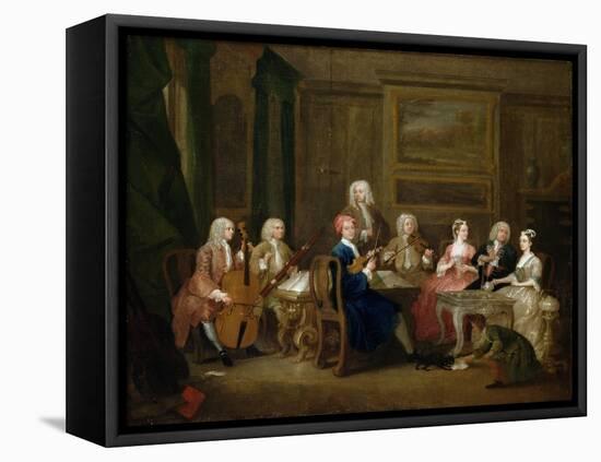 A Musical Party: the Mathias Family, C.1730-William Hogarth-Framed Premier Image Canvas