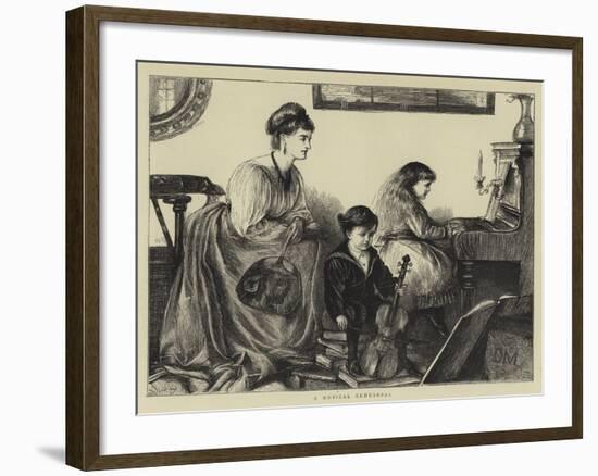 A Musical Rehearsal-null-Framed Giclee Print