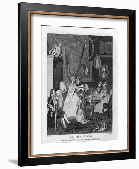 A Musical Study by William Hogarth-William Hogarth-Framed Giclee Print