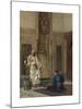 A Musician and a Guardsman in an Oriental Interior-Ludwig Deutsch-Mounted Premium Giclee Print