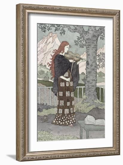 A Musician-Eugene Grasset-Framed Giclee Print