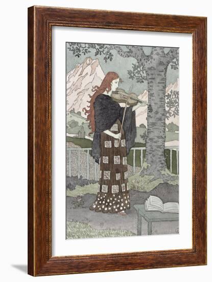 A Musician-Eugene Grasset-Framed Giclee Print