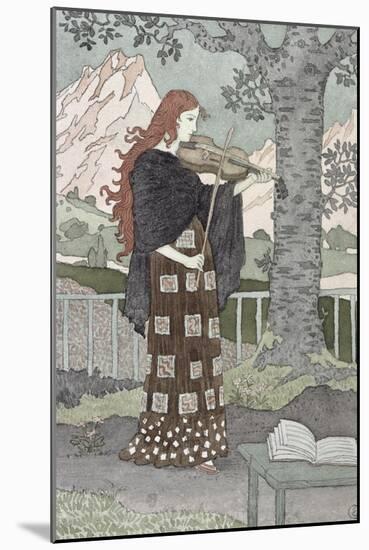 A Musician-Eugene Grasset-Mounted Giclee Print