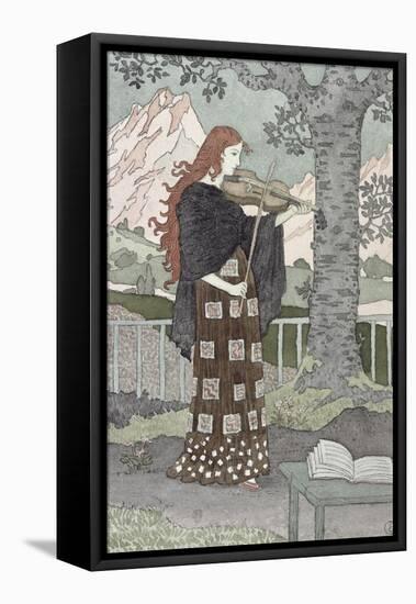 A Musician-Eugene Grasset-Framed Premier Image Canvas