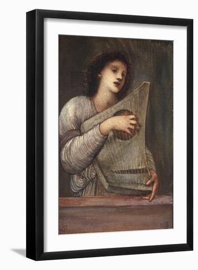 A Musician-Edward Burne-Jones-Framed Giclee Print