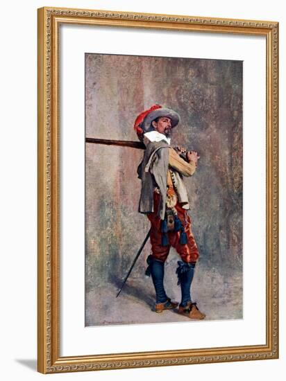 A Musketeer, C1600-1650-Jean Louis Ernest Meissonier-Framed Giclee Print