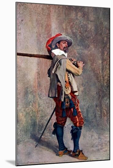 A Musketeer, C1600-1650-Jean Louis Ernest Meissonier-Mounted Giclee Print