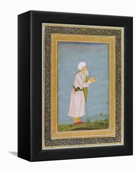 A Muslim Religious Figure, from the Small Clive Album-Mughal School-Framed Premier Image Canvas