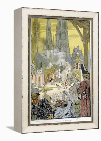 A Mystery of the Middle Ages by Grasset, 1886-Eugene Grasset-Framed Premier Image Canvas