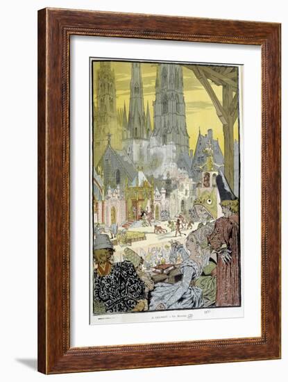 A Mystery of the Middle Ages by Grasset, 1886-Eugene Grasset-Framed Giclee Print