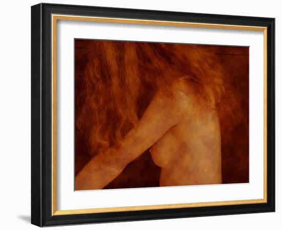 A Naked Female with Bare Breasts-Katrin Adam-Framed Photographic Print