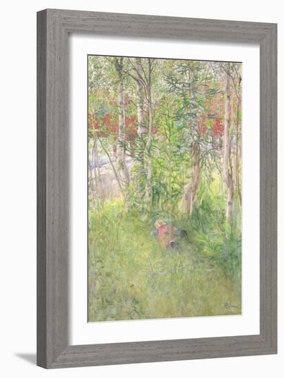 A Nap Out of Doors-Carl Larsson-Framed Giclee Print