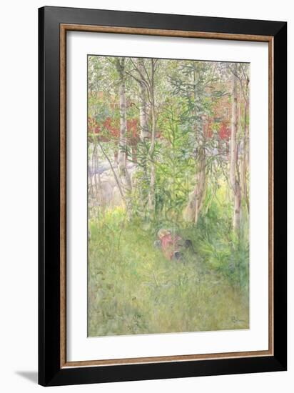 A Nap Out of Doors-Carl Larsson-Framed Giclee Print