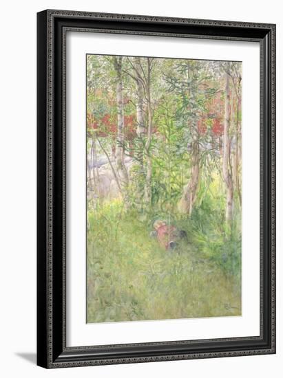 A Nap Out of Doors-Carl Larsson-Framed Giclee Print