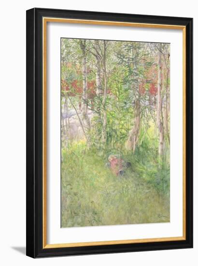 A Nap Out of Doors-Carl Larsson-Framed Giclee Print