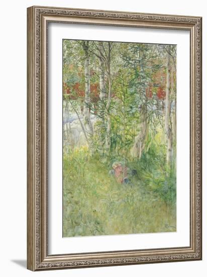 A Nap Outdoors-Carl Larsson-Framed Giclee Print