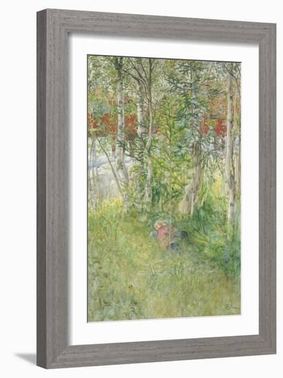 A Nap Outdoors-Carl Larsson-Framed Giclee Print