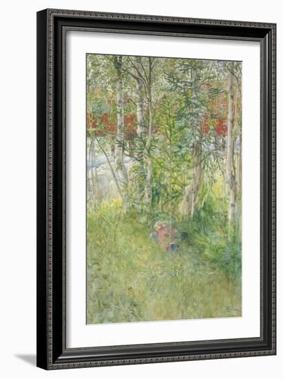A Nap Outdoors-Carl Larsson-Framed Giclee Print