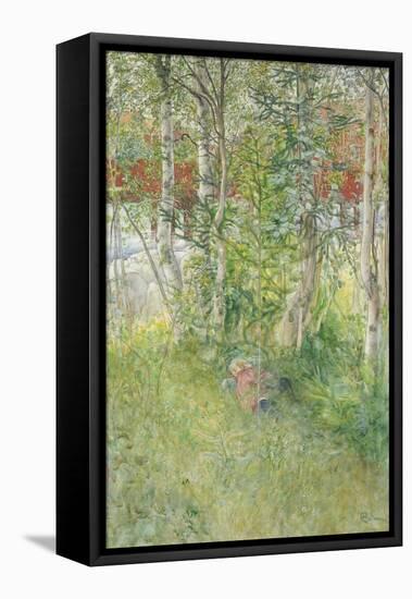 A Nap Outdoors-Carl Larsson-Framed Premier Image Canvas