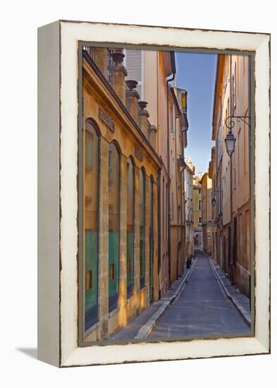 A Narrow Backstreet in Aix-En-Provence, Bouches-Du-Rhone, Provence, France, Europe-Julian Elliott-Framed Premier Image Canvas