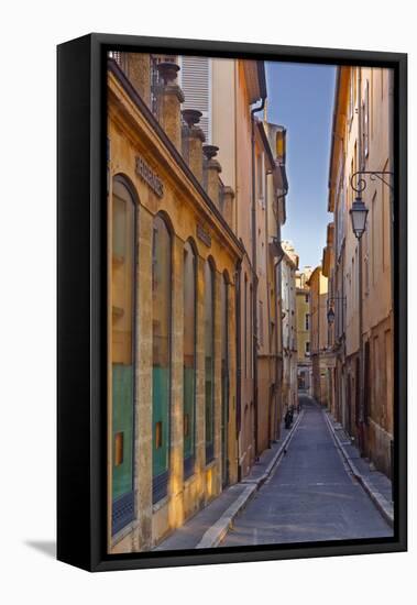 A Narrow Backstreet in Aix-En-Provence, Bouches-Du-Rhone, Provence, France, Europe-Julian Elliott-Framed Premier Image Canvas