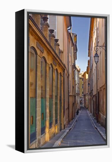 A Narrow Backstreet in Aix-En-Provence, Bouches-Du-Rhone, Provence, France, Europe-Julian Elliott-Framed Premier Image Canvas