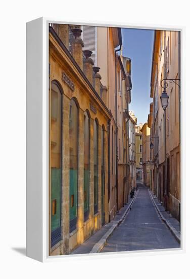 A Narrow Backstreet in Aix-En-Provence, Bouches-Du-Rhone, Provence, France, Europe-Julian Elliott-Framed Premier Image Canvas