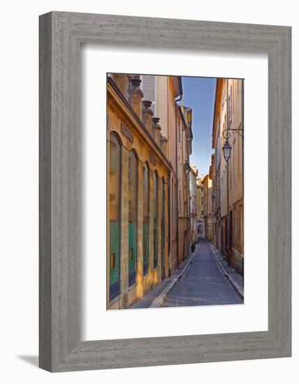 A Narrow Backstreet in Aix-En-Provence, Bouches-Du-Rhone, Provence, France, Europe-Julian Elliott-Framed Photographic Print