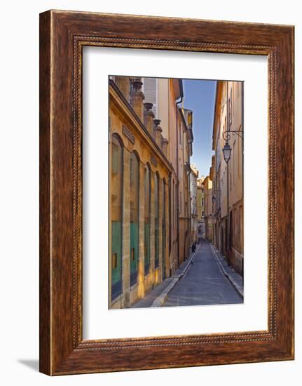 A Narrow Backstreet in Aix-En-Provence, Bouches-Du-Rhone, Provence, France, Europe-Julian Elliott-Framed Photographic Print