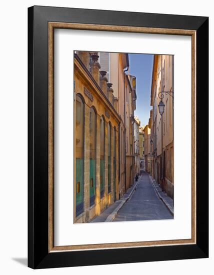 A Narrow Backstreet in Aix-En-Provence, Bouches-Du-Rhone, Provence, France, Europe-Julian Elliott-Framed Photographic Print