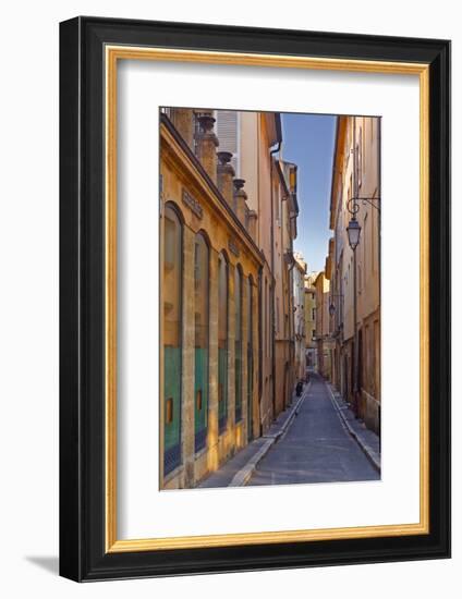 A Narrow Backstreet in Aix-En-Provence, Bouches-Du-Rhone, Provence, France, Europe-Julian Elliott-Framed Photographic Print