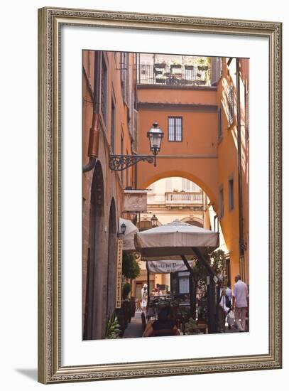 A Narrow Backstreet in the Heart of Florence, Tuscany, Italy, Europe-Julian Elliott-Framed Photographic Print