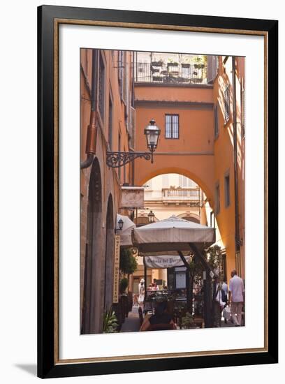 A Narrow Backstreet in the Heart of Florence, Tuscany, Italy, Europe-Julian Elliott-Framed Photographic Print