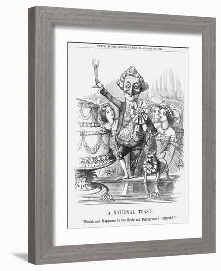 A National Toast, 1858-null-Framed Giclee Print