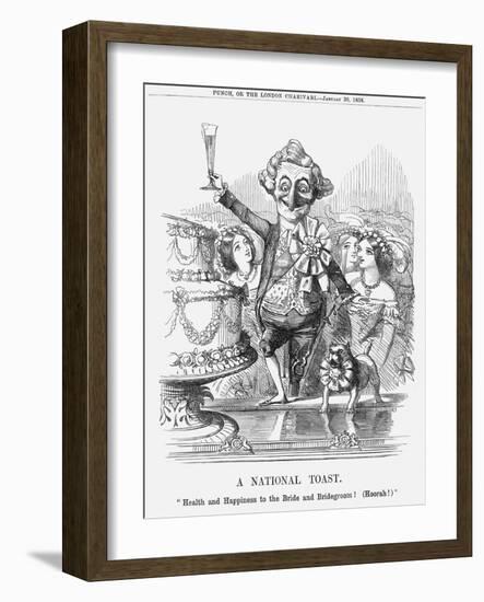 A National Toast, 1858-null-Framed Giclee Print