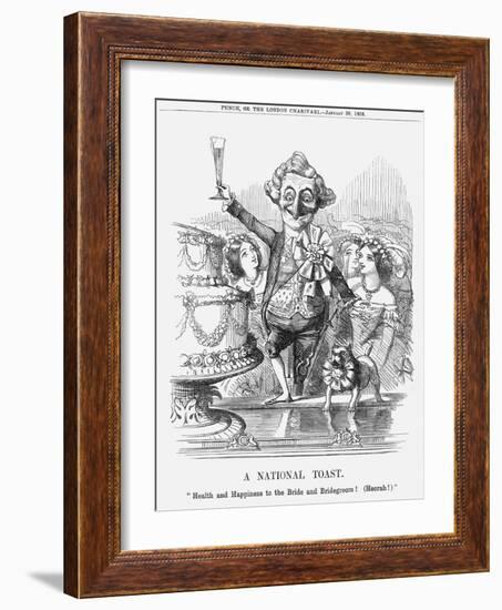 A National Toast, 1858-null-Framed Giclee Print