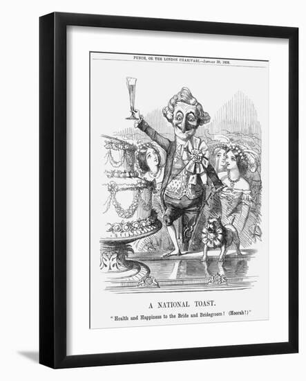 A National Toast, 1858-null-Framed Giclee Print