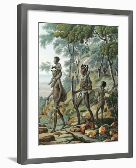 A Native Family at Port Jackson in New Holland-null-Framed Giclee Print