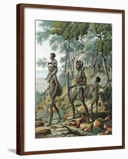 A Native Family at Port Jackson in New Holland-null-Framed Giclee Print